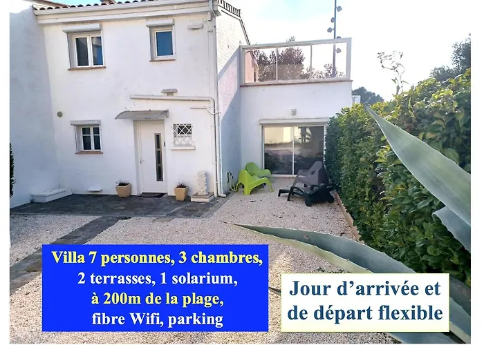 Cote Indigo - Villa 7 Personnes, 3 Chambres, 3 Terrasses - A 150 De La Mer